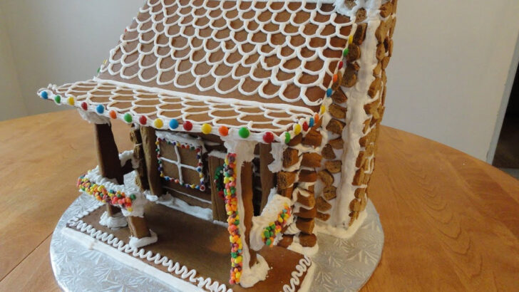 Gingerbread House With Porch Template