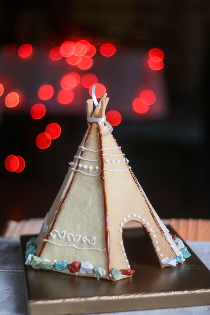 Gingerbread Tipi intended for Teepee Gingerbread House Template