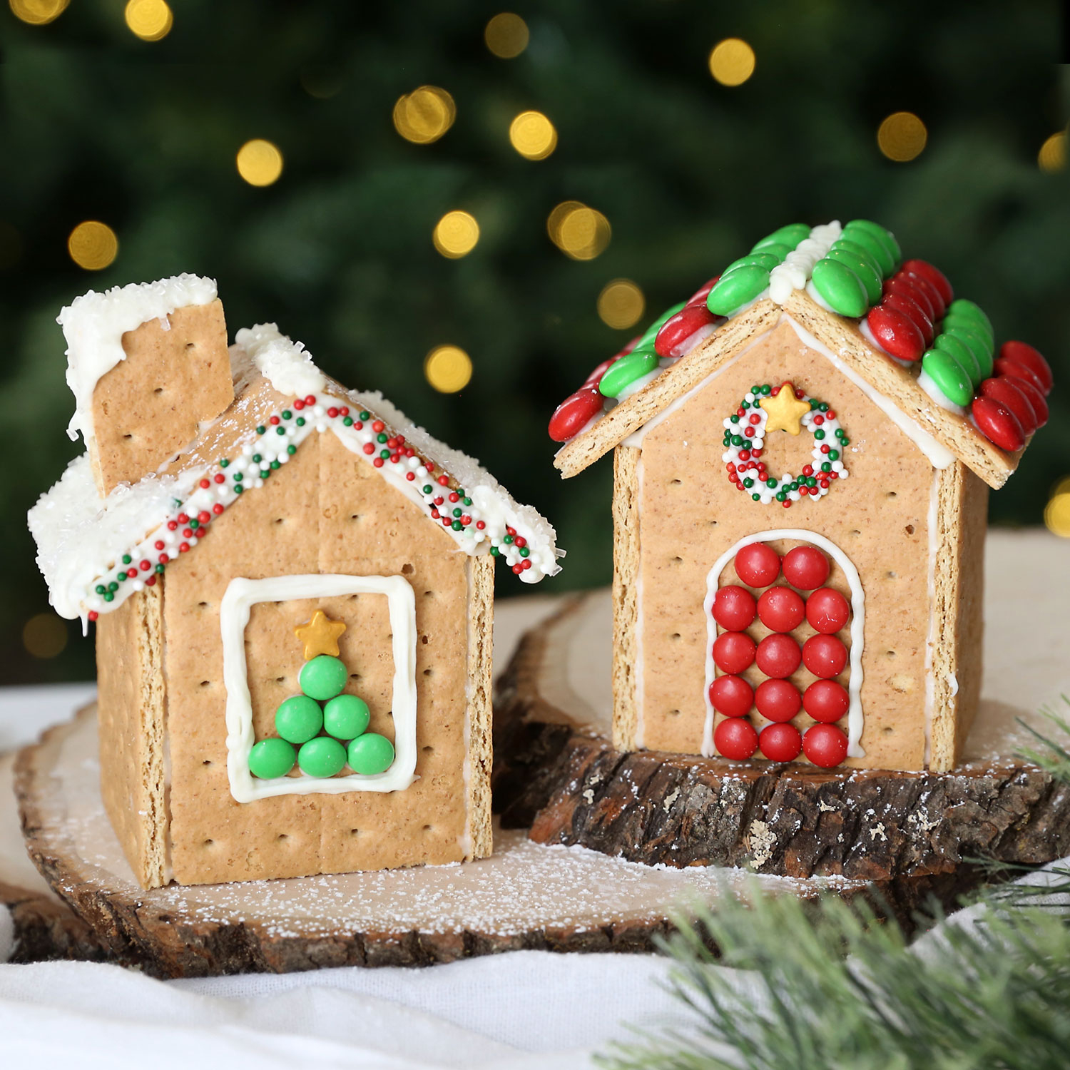 Graham Cracker Gingerbread Houses in Pattern Graham Cracker Gingerbread House Template