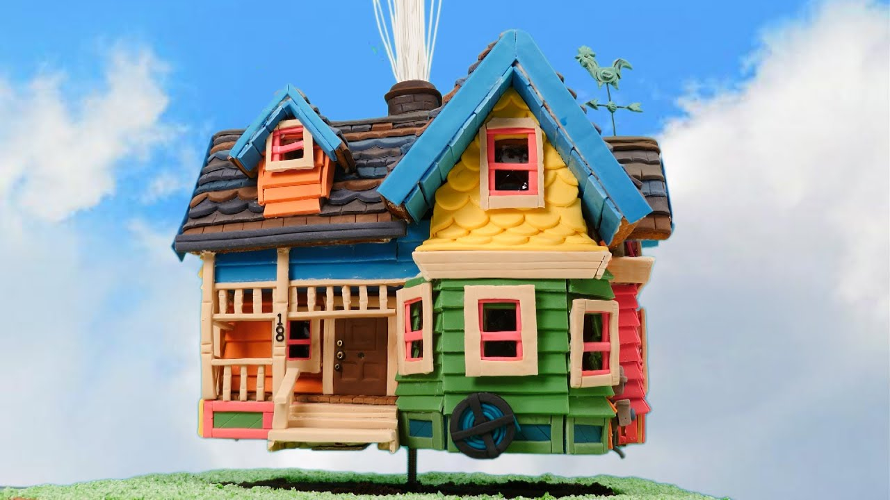 Gravity Defying Up Gingerbread House | How To Cook That Ann Reardon with regard to Up House Gingerbread Template