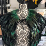 Green Feather Cape Bird Feather Vest Viking Warrior Cape Wicca In Costume Feather Template