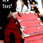 Happy New Year With A Gingerbread Snoopy'S Doghouse | Denna'S Ideas With Snoopy Gingerbread House Template