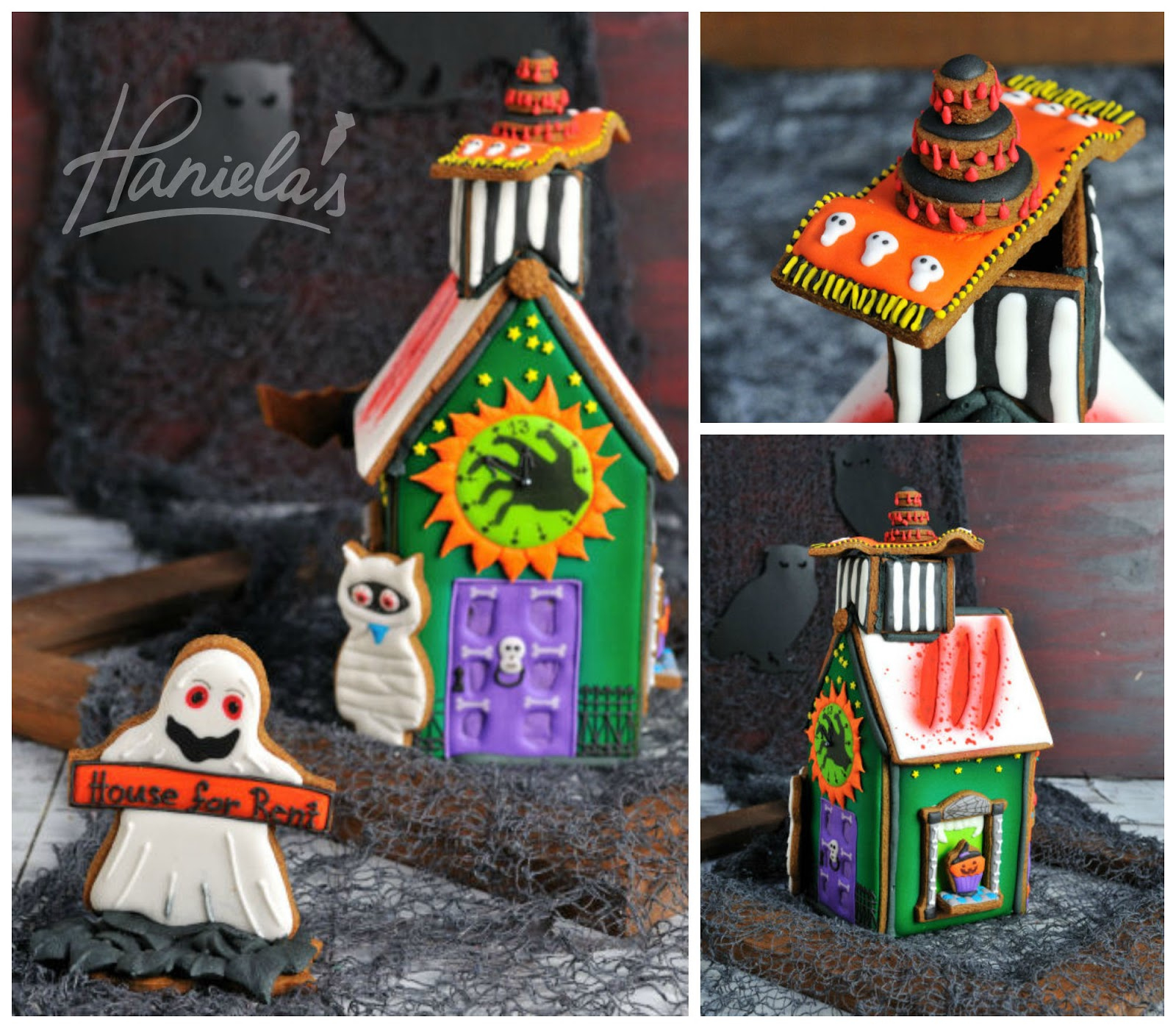 Haunted Gingerbread House For Halloween - Haniela&amp;#039;S: Recipes And with regard to Nightmare Before Christmas Gingerbread House Template