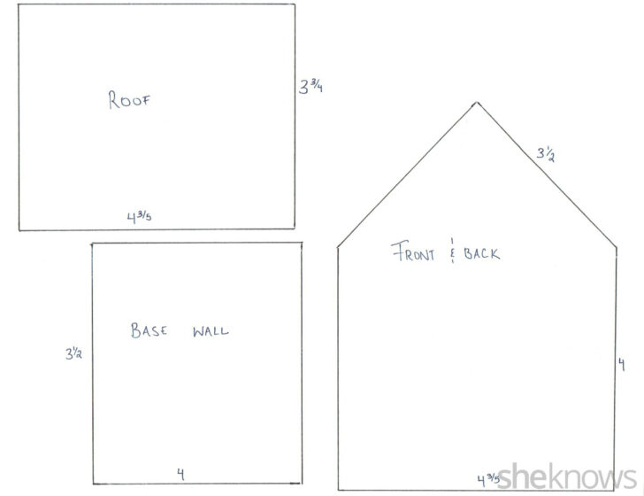 Haunted Gingerbread House Template