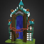 Haunted Mansion Holiday 2023 Gingerbread House   3D Model Regarding Haunted Mansion Gingerbread House Template