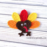 Heart Turkey Applique, Free Crochet Pattern – Goldenlucycrafts In Free Template Turkey Applique