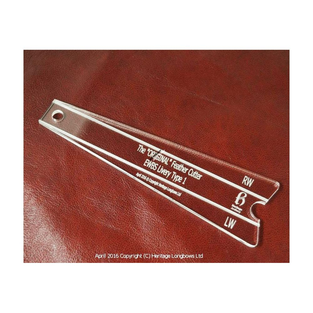 Heritage Feather Cutting Template - Ewbs Livery Arrow | Merlin for Arrow Feather Template
