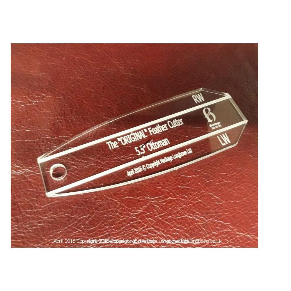 Heritage Feather Cutting Template - Ottoman Shield | Merlin Archery pertaining to Feather Template Archery