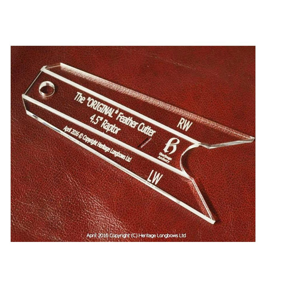 Heritage Feather Cutting Template - Raptor | Merlin Archery in Feather Template Archery