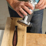 High Flying Feather Veneer   Finewoodworking Intended For Router Feather Shape Template