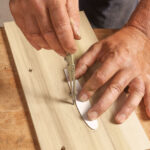 High Flying Feather Veneer   Finewoodworking With Regard To Router Feather Shaped Template