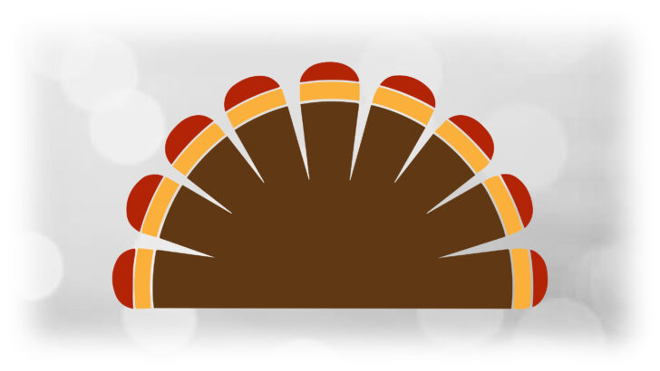 Turkey Tail Feather Template