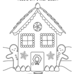 Holiday Gingerbread Coloring Page For Kids [Free Printable] Inside Gingerbread House Coloring Template