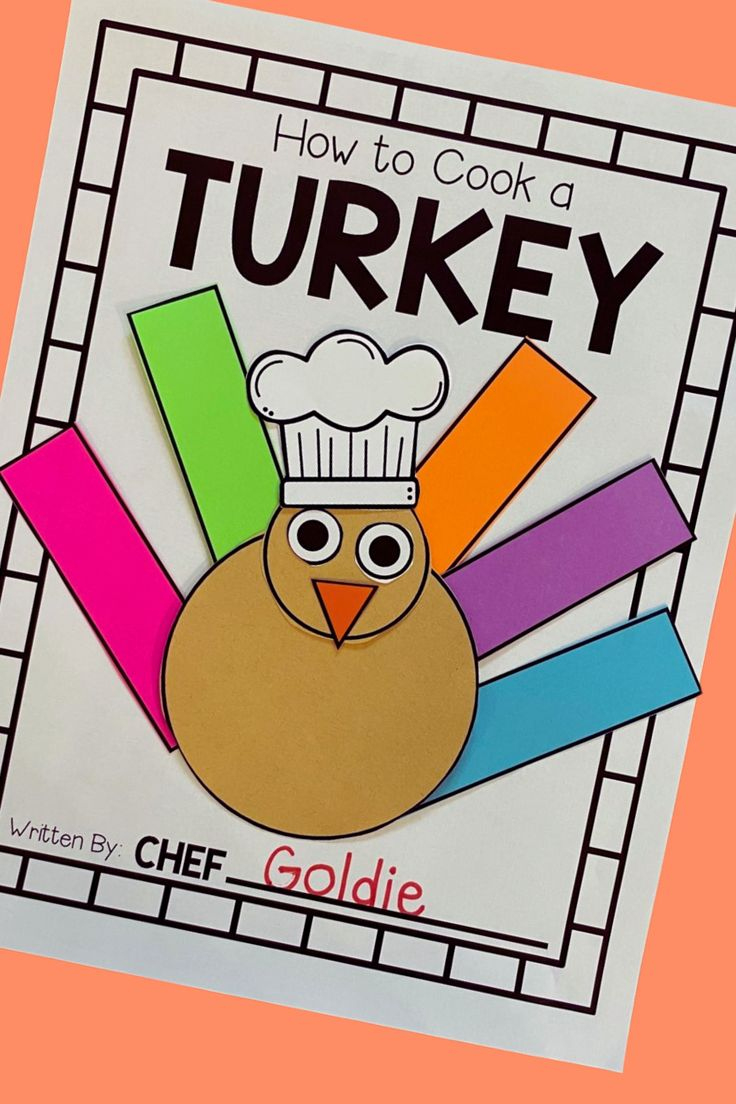 How To Cook A Turkey Preschool Activity for How To Cook A Turkey Template For Preschoolers