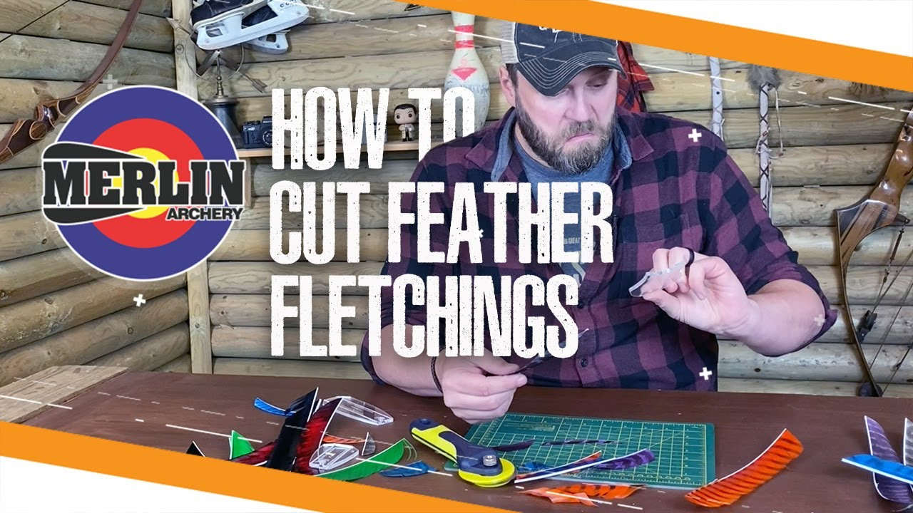 How To Cut Feather Fletchings - Traditional Archery intended for A&amp;amp;A Feather Chopper Template
