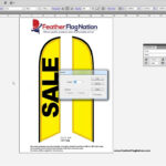 How To Design A Feather Flag In Adobe Illustrator | Beginners Tutorial Pertaining To Feather Flag Template Canva