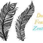 How To Doodle Feather   Zentangle Pertaining To Zentangle Feather Template