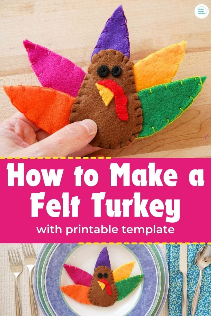 How To Make A Felt Turkey Craft within Felt Turkey Craft Template