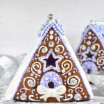 How To Make A Gingerbread House • Baste Cut Fold Within Teepee Gingerbread House Template