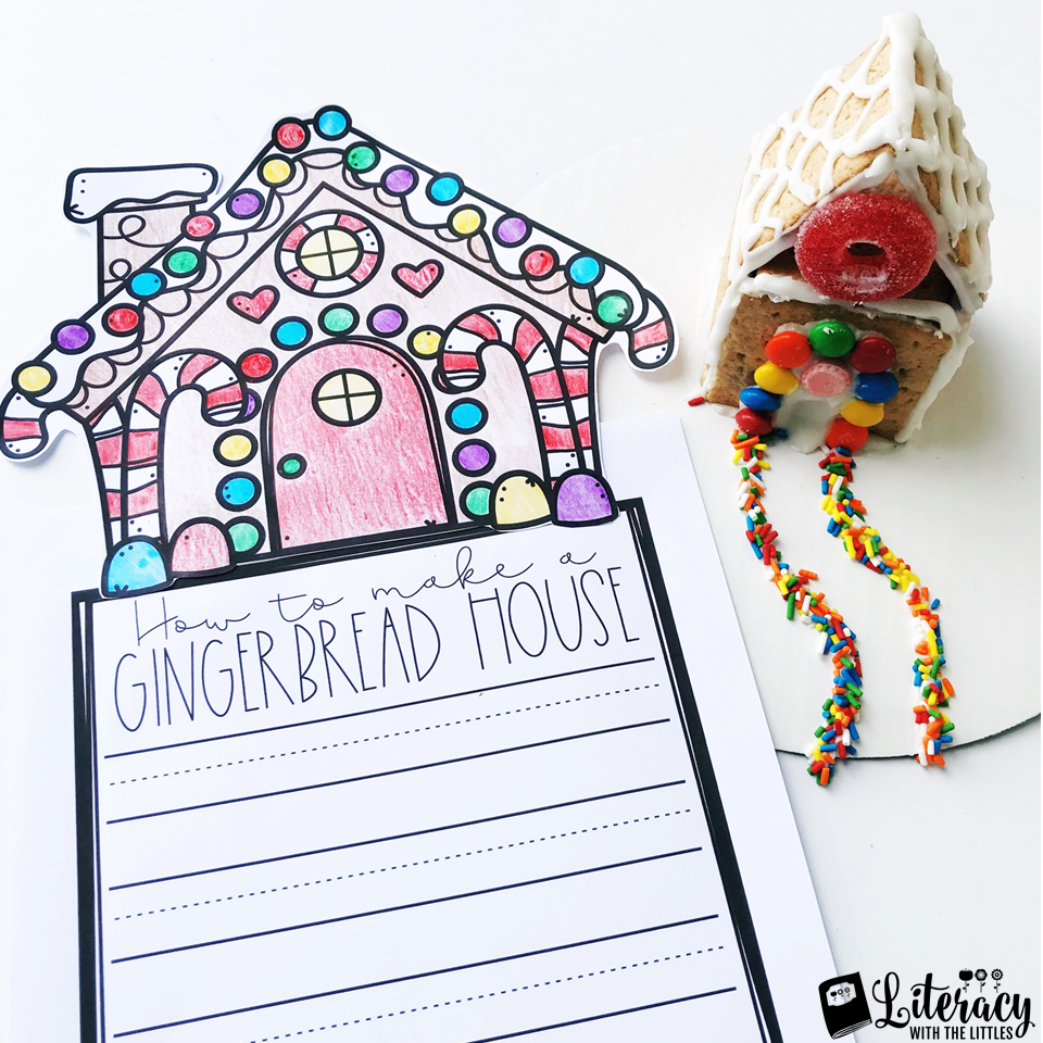 How To Make A Gingerbread House Free Writing Craftivity throughout Gingerbread House Writing Template