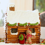 How To Make A Gingerbread House Log Cabin (No Kit Required)   Gemma'S  Bigger Bolder Baking 47 With Regard To Log Cabin Gingerbread House Template