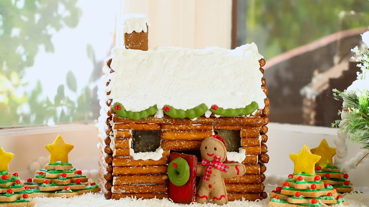 How To Make A Gingerbread House Log Cabin (No Kit Required) - Gemma&amp;#039;S  Bigger Bolder Baking 47 with regard to Log Cabin Gingerbread House Template