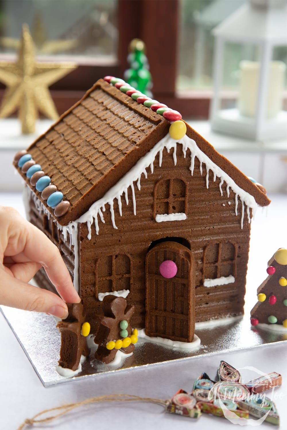 How To Make A Gingerbread House (Recipe Included) inside Gingerbread House Recipe And Template Uk