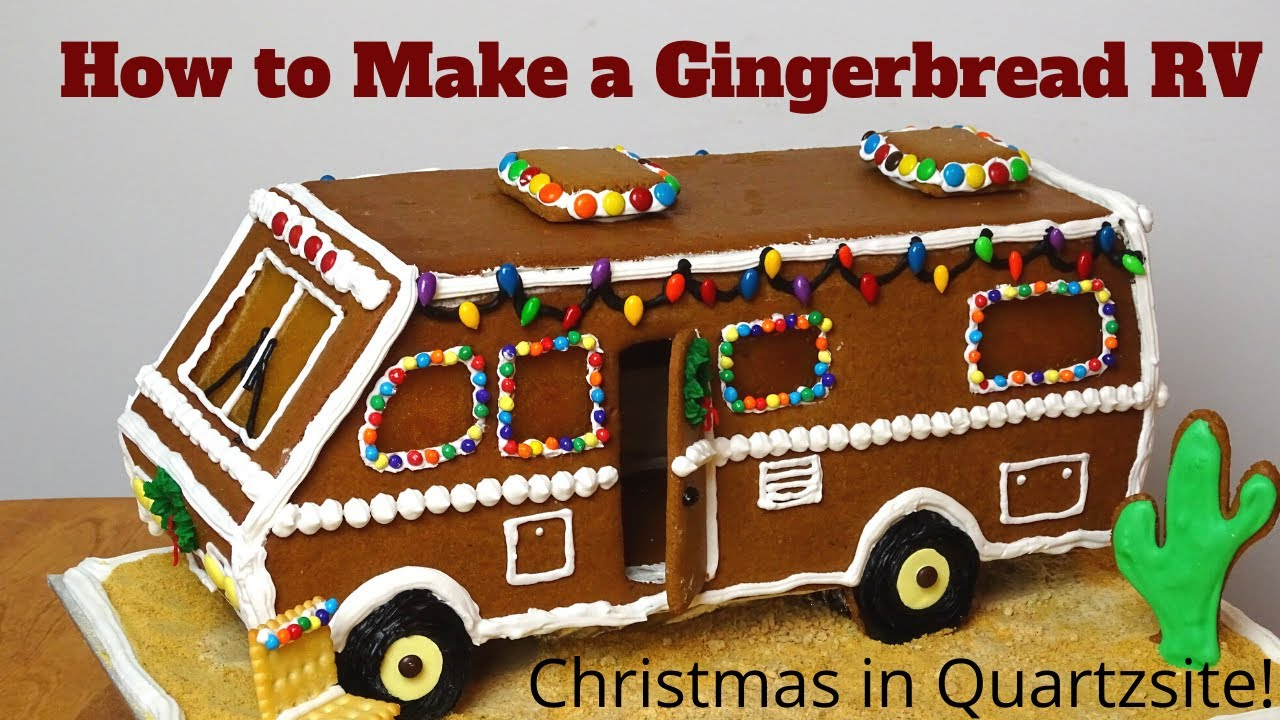 How To Make A Gingerbread Rv / Motorhome with regard to Camper Gingerbread House Template