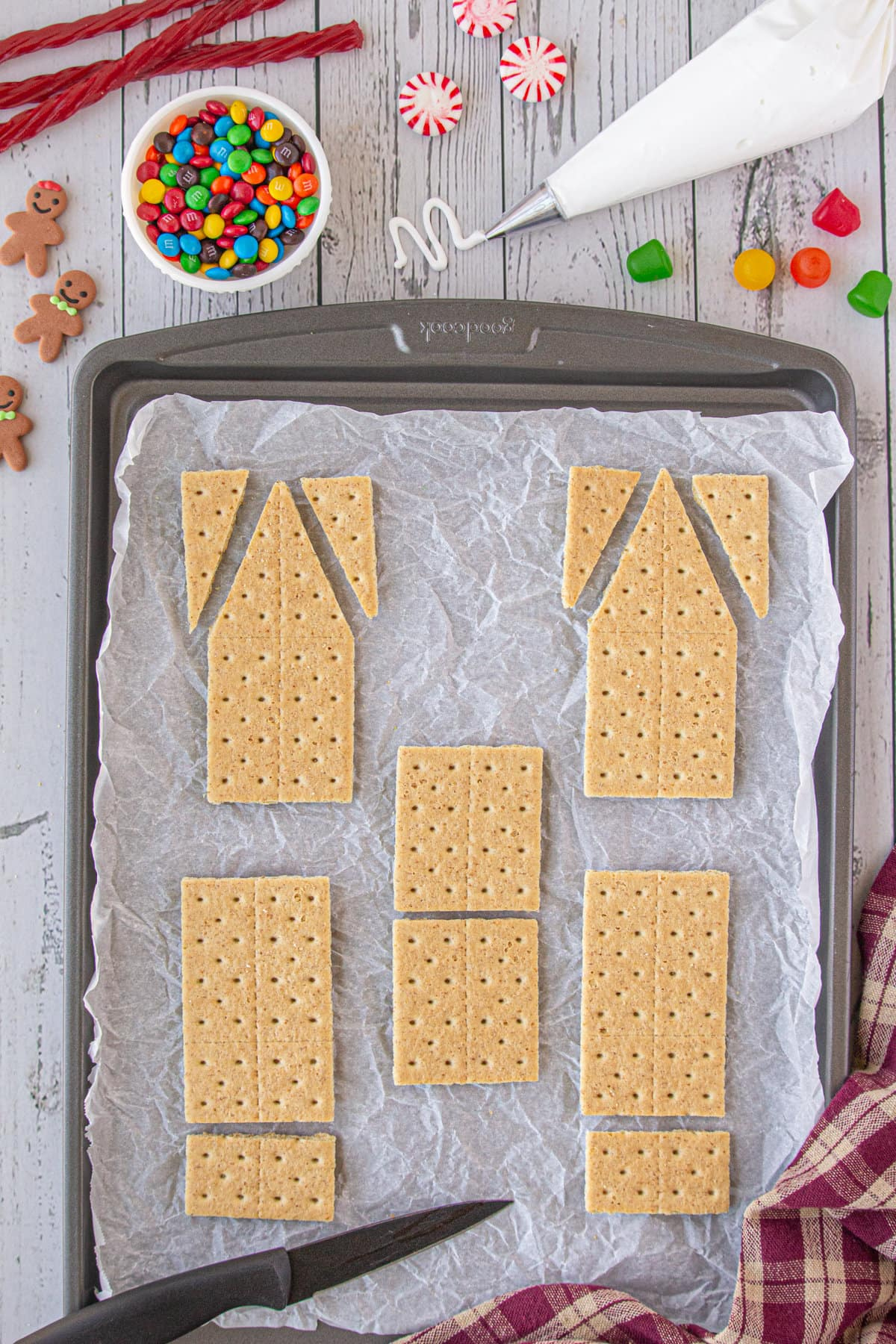 How To Make A Graham Cracker Gingerbread House - Restless Chipotle inside Gingerbread House Template Graham Cracker