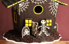 How To Make A Haunted Cookie House For Halloween | The Kitchn with Gingerbread Haunted House Template