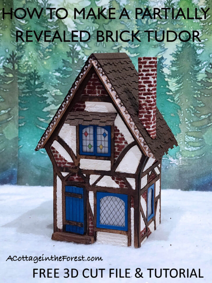 Tudor Gingerbread House Template