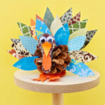 How To Make A Pinecone Turkey For Thanksgiving | Welcome To Nana'S Pertaining To Pine Cone Turkey Craft Template