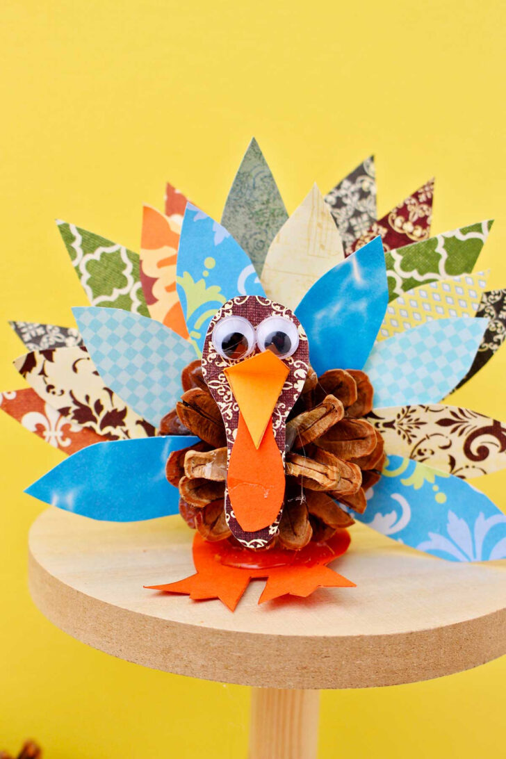 Free Printable Pinecone Turkey Template Free Printable Pinecone Turkey Template