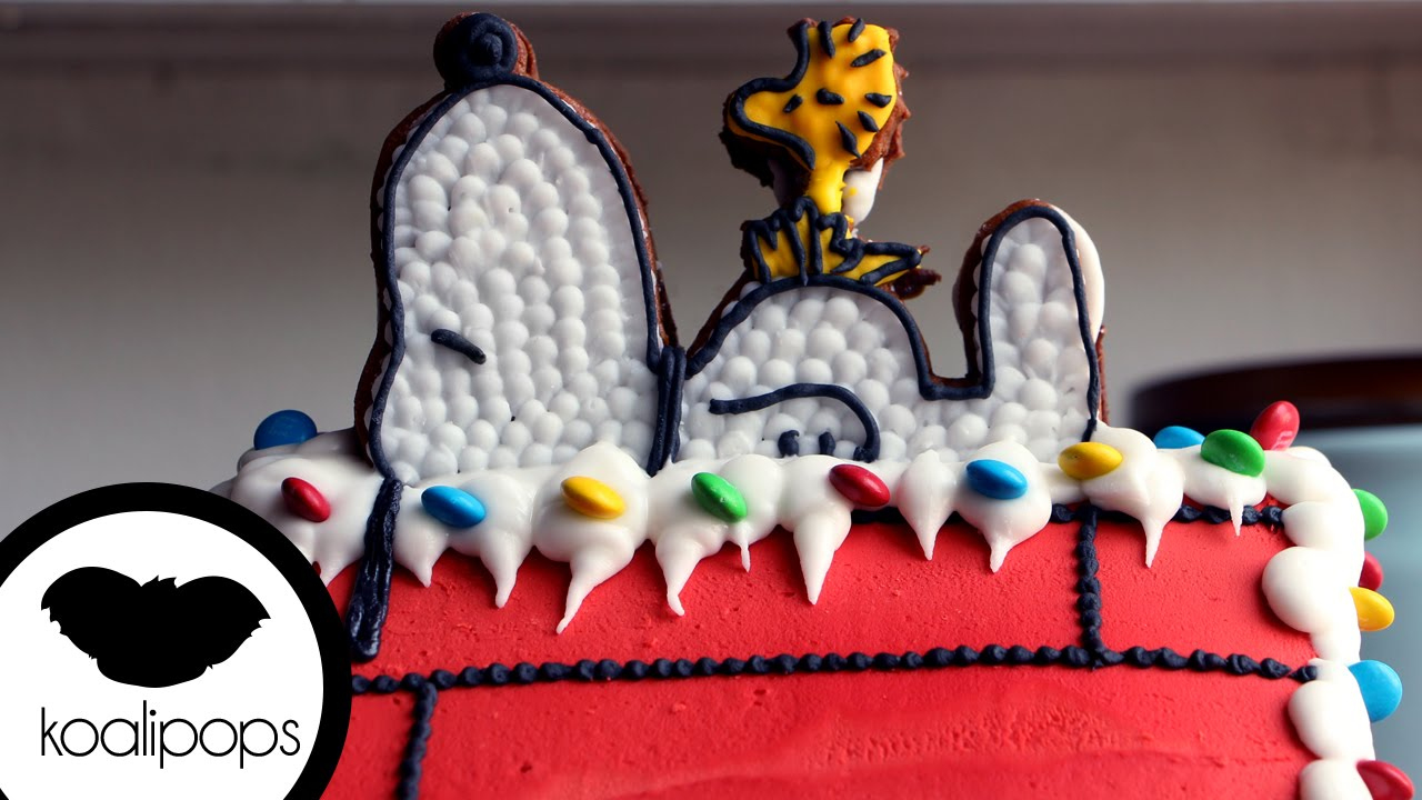 How To Make A Snoopy Gingerbread House | Become A Baking Rockstar pertaining to Snoopy Gingerbread House Template