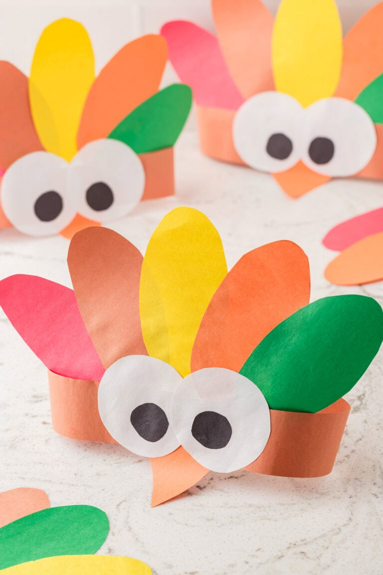 How To Make A Turkey Headband: A Fun And Easy Craft For Kids with regard to Kids Craft Zone Feather Template