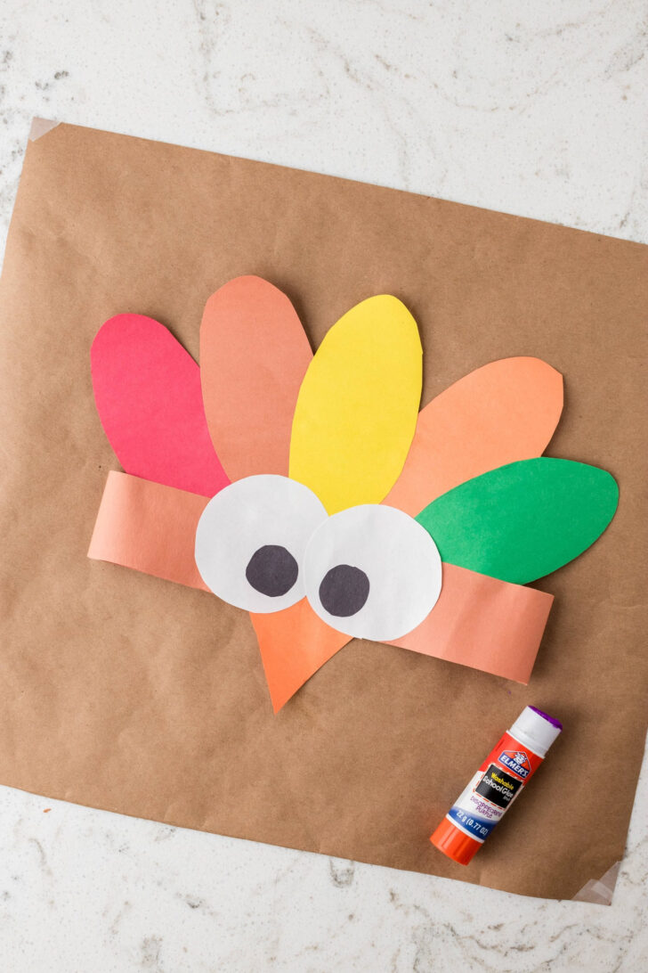 Easy Turkey Headband Template