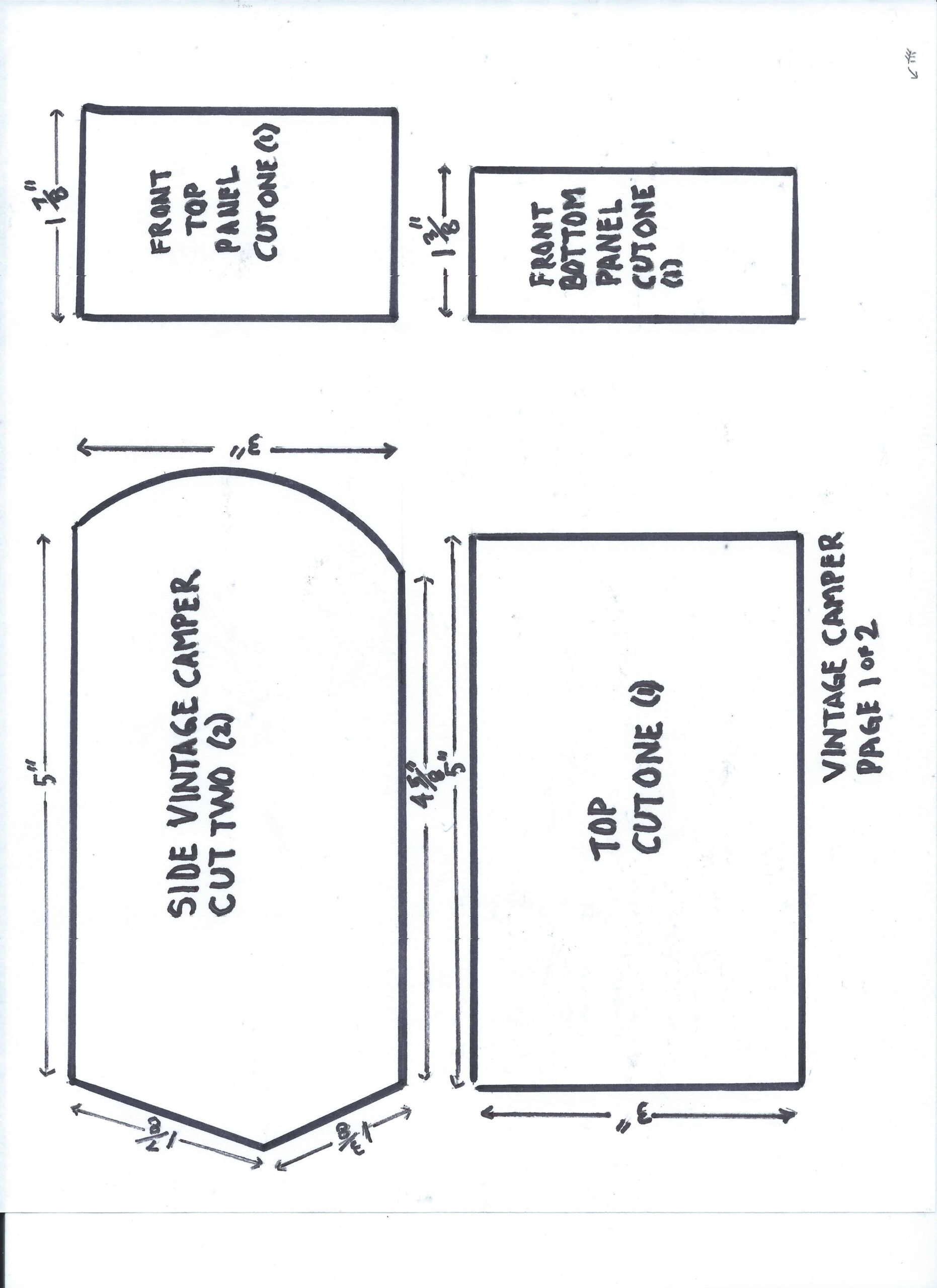 How To Make A Vintage Camper Gingerbread - The Joyous Family within Camper Gingerbread House Template
