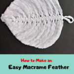How To Make An Easy Macrame Feather Inside Macrame Feather Template Printable Free