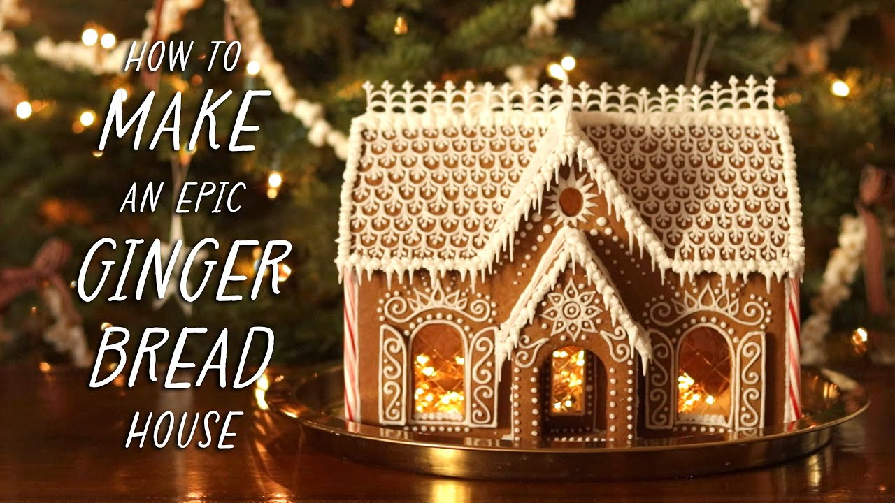 How To Make An Epic Gingerbread House From Scratch / Baking + Building  Tips, Recipe, Template &amp;amp; More with regard to Advanced Gingerbread House Template