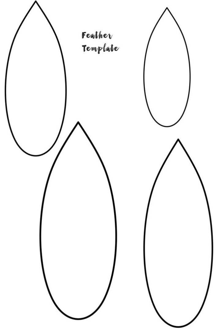 Fabric Feather Template