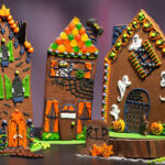 How To Make Haunted Halloween Houses | King Arthur Baking Pertaining To Halloween Gingerbread House Template