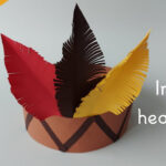How To Make Indian Headband For Kids / Easy Paper Crafts / Kids Craft Ideas  / 5 Minute Crafts Regarding Construction Paper Indian Hat Feather Template
