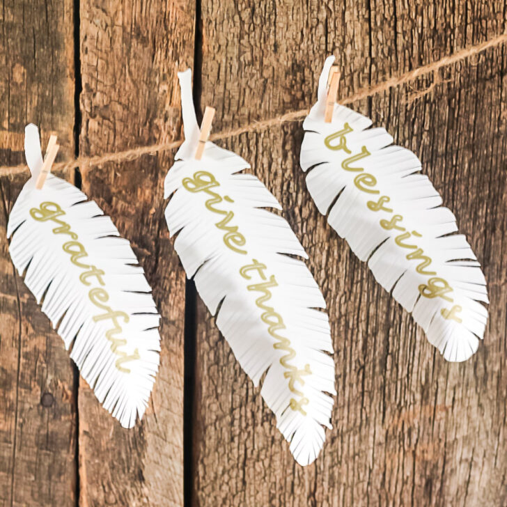 Feather Template Cricut