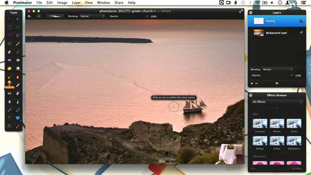 How To Work With The Clone Stamp And Healing Tool In Pixelmator throughout Pixelmator Template Free Feather Banner