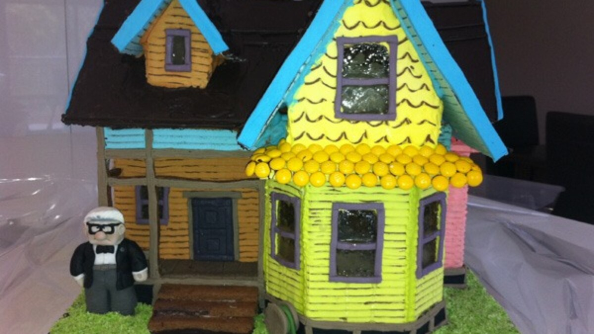 Howtocookthat : Cakes, Dessert & Chocolate | Up Gingerbread House intended for Up Gingerbread House Template