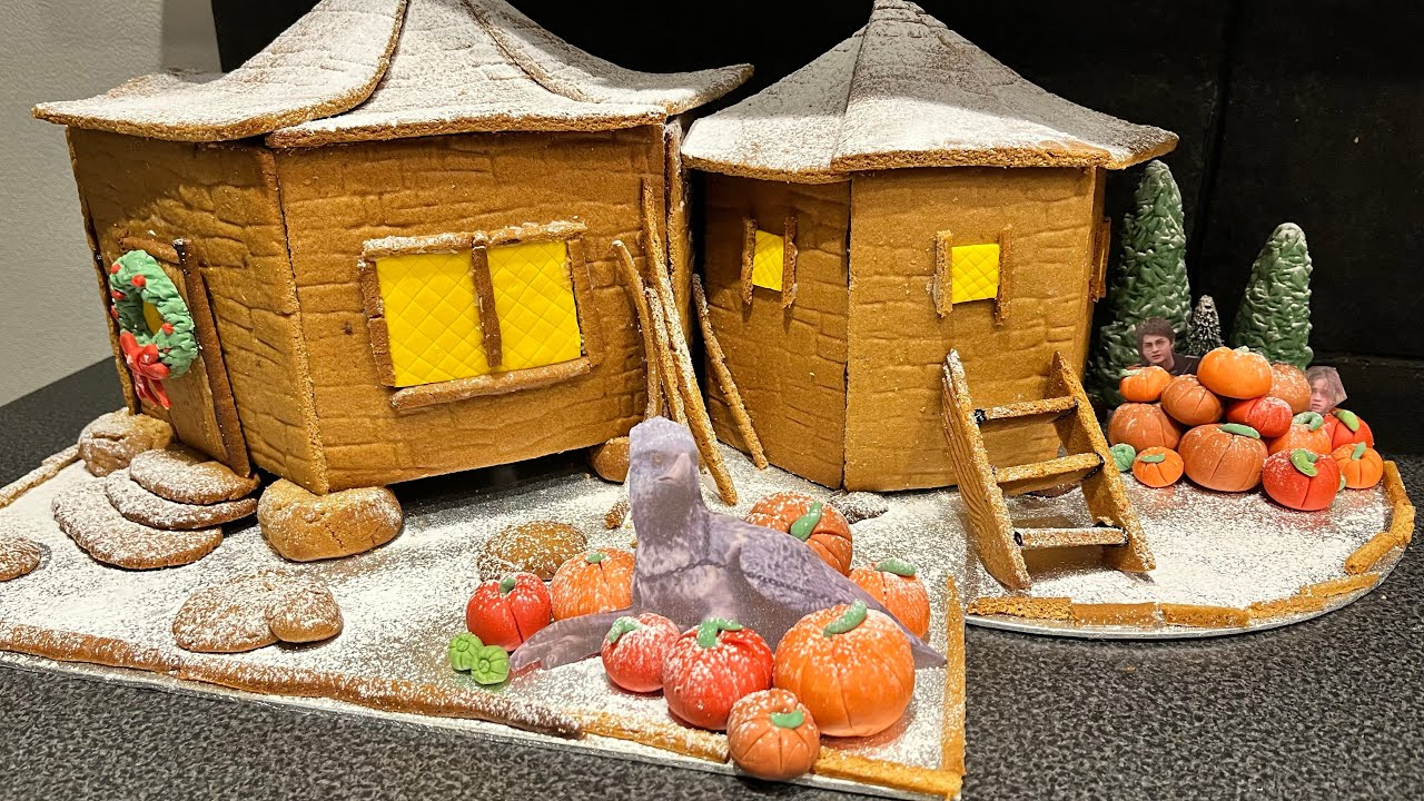 I Made Hagrid’s Hut Out Of Gingerbread! | Magical Christmas Baking pertaining to Hagrid&amp;amp;#039;s Hut Gingerbread House Template