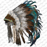 Indian Feather Headdress Png Sublimation Design, Indian Png Throughout Native American Headdress Feather Template