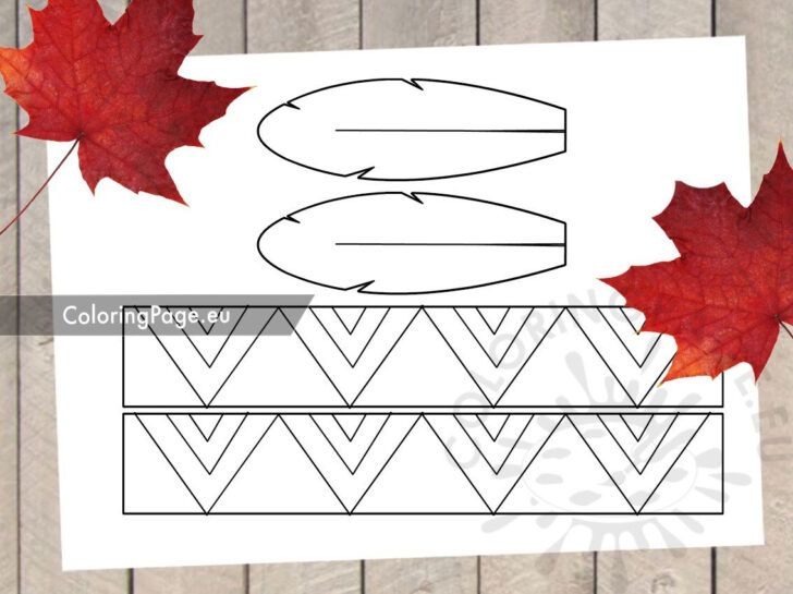 Feather Headband Template