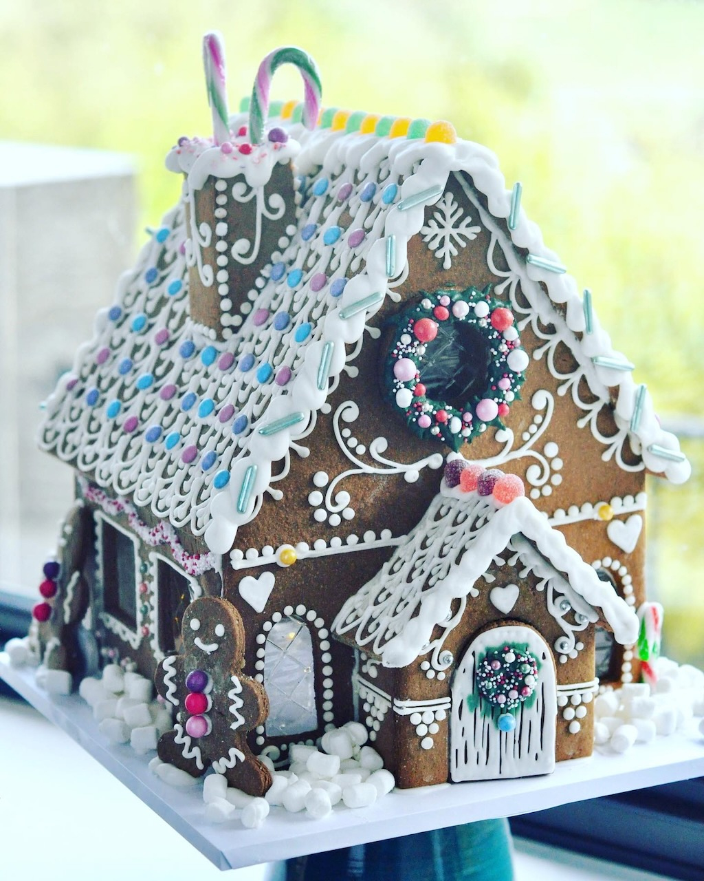 Large Gingerbread House » Gingerbread World in Gingerbread House With Porch Template