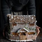 Lighter Gingerbread Dough For Wood Parts Within Cottage Gingerbread House Template